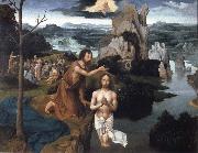 PATENIER, Joachim Baptism of Christ oil